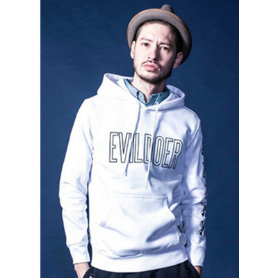 折后好价！EVD 字母骨头印花连帽卫衣