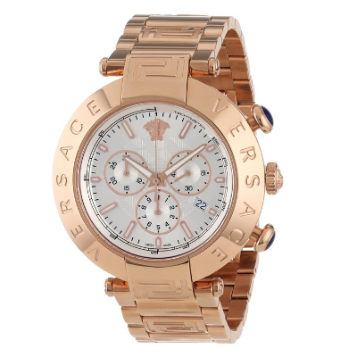大牌！范思哲Versace VA8040013 男士玫瑰金多功能手表