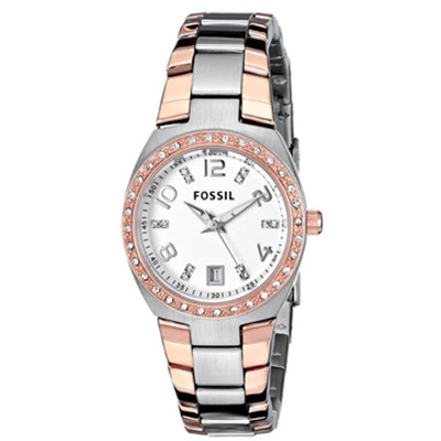 尊贵典雅！ Fossil ES3621 化石女士时尚水晶石英手表