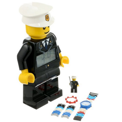 半价！LEGO 乐高 9009938 城市警察 手表+闹钟