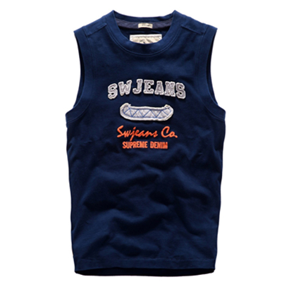 休闲款！SWJEANS 七匹狼 男式 背心