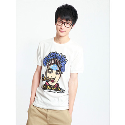 搞怪款！Passionarts 男人鼻息圆领短袖T恤