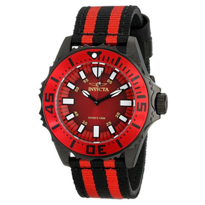 红黑配色！因维克塔Invicta 18616男款石英手表