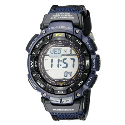 海拔绘图！卡西欧 Casio PAG240B-2CR男士光动能手表