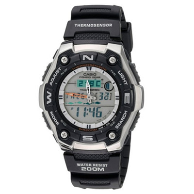 双显！Casio卡西欧 AQW101-1AVCF男士运动手表