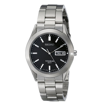 钛金属！精工Seiko SGG707男士石英手表