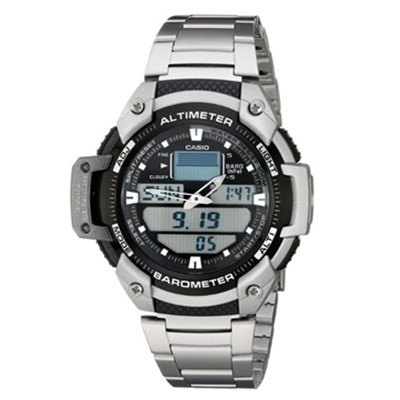 户外运动！卡西欧Casio SGW400HD-1BV 防水气压表