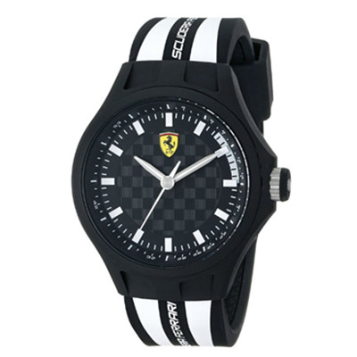 熊猫配色！法拉利Ferrari 0830191 男款石英手表