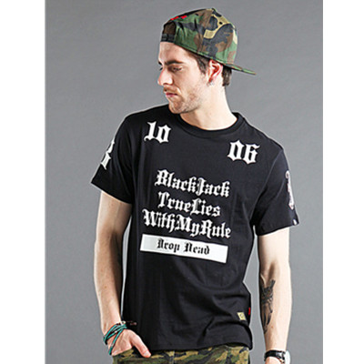 哥特风！BLACKJACK哥特风印花TEE