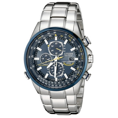 75折好价！Citizen 西铁城 AT8020-54L三眼光动能六局电波男表