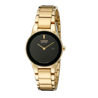 好表！Citizen GA1052-55E西铁城女士时尚金表