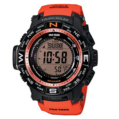 新款！CASIO PRW-3500Y-4CR 太阳能三重感应6局电波登山表