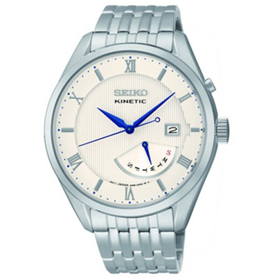 再降！SEIKO 精工 男士 SRN055 人动电能石英手表