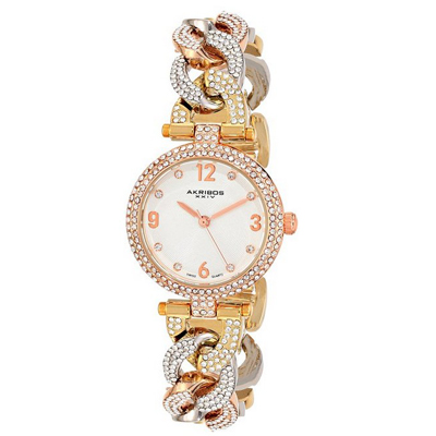 超赞！Akribos XXIV 阿克波斯 AK756TRI 女士石英手表