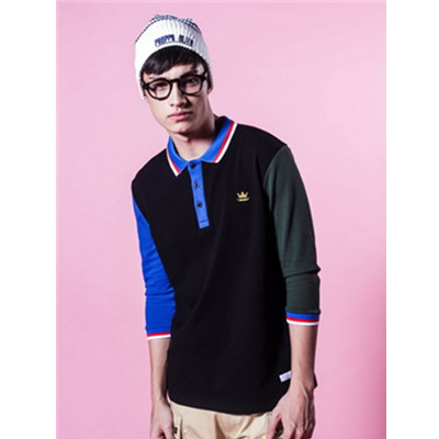 小码福利！Preppy Elite刺绣七分袖POLO衫