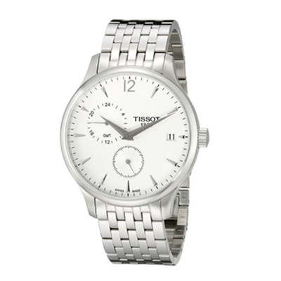 双时区！Tissot天梭 T0636391103700石英男表