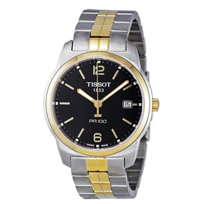 镶金！天梭Tissot T049.410.22.057.01男款石英手表