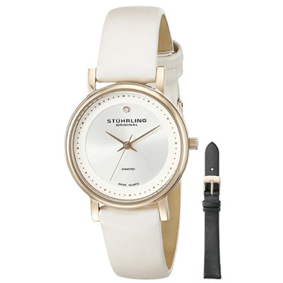 简洁时尚！斯图灵734LS2.SET.01女士石英手表