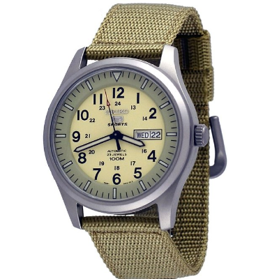 4折！Seiko 精工 5号  SNZG07 男式运动石英手表