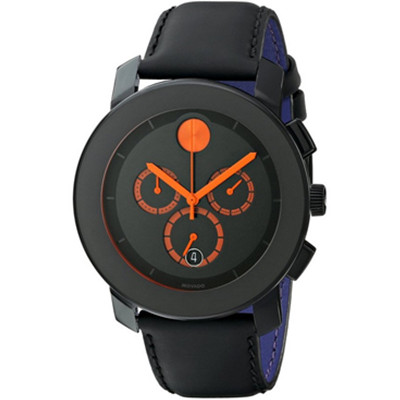 活力橙！Movado摩凡陀 3600232 Bold 石英男表