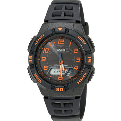 好价！CASIO 卡西欧 AQS800W 太阳能 多功能双显手表