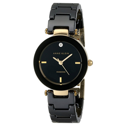 时尚精致！Anne klein安妮克莱因AK/1464BKGB 石英女表