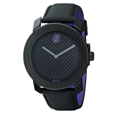 碳纤维表盘！摩凡陀Movado 3600170 瑞士石英男表