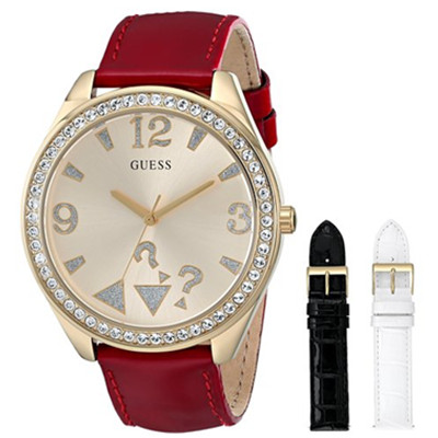 新低！GUESS U0352L4 盖尔斯女士可换表带石英手表