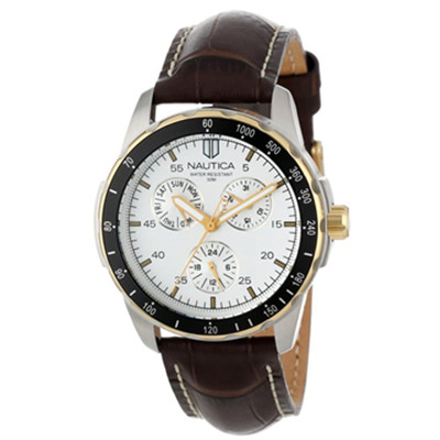 用码好价！Nautica N11502G 诺帝卡男士Windseeker石英手表
