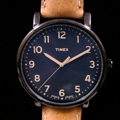 复古！天美时Timex Unisex T2N677AB中性石英手表