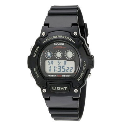 多功能！卡西欧Casio W-214HC-1AVCF大童款电子手表