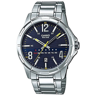 新低！CASIO卡西欧MTP指针系列石英男士手表MTP-E106D-2A