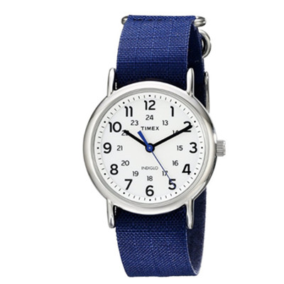 复古文艺！天美时Timex TW2P658009J 中性款休闲手表