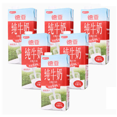 团购好价！德亚 全脂牛奶 1L*12盒
