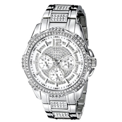 奢华！盖尔斯GUESS U0286L1 女式镶钻时尚手表