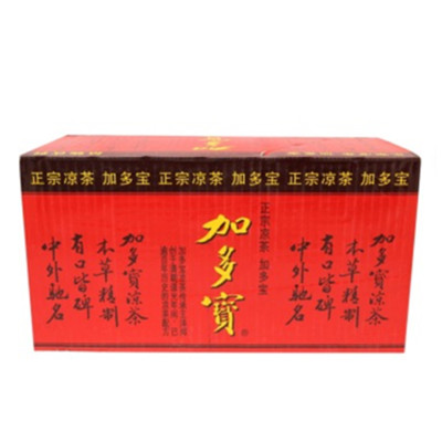 夏季必备！加多宝凉茶植物饮料利乐包250ml*16   4箱