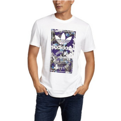 尺码齐全！阿迪达斯三叶草 男式 FASHION 短袖上衣