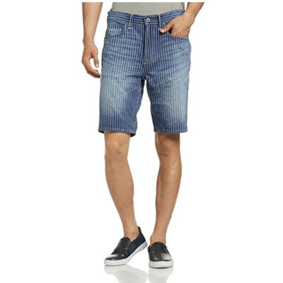 条纹印花！Lee101+系列男式短裤L14194M42T18