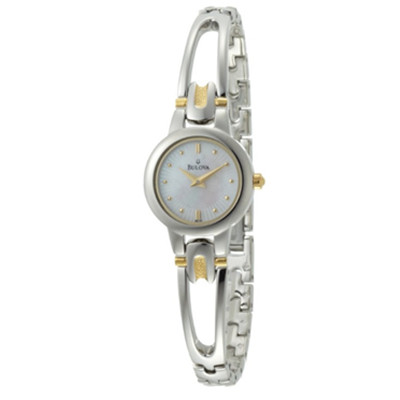 手镯型！宝路华Bulova 98L141 女士石英手表