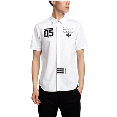潮牌！i.t 5CM 男式  短袖衬衫 5CXSTBM1088