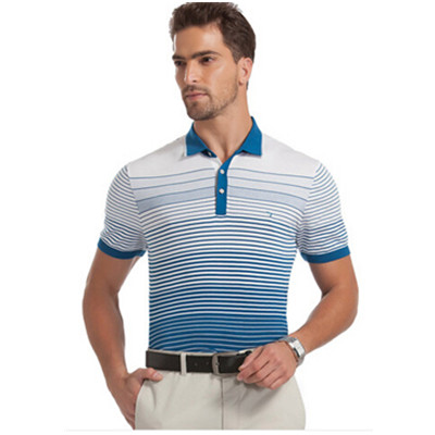 商务风范！Seven 柒牌 男式 纯棉短袖POLO衫 E99T5505