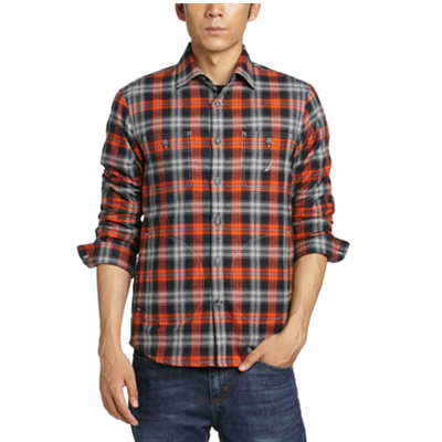 大牌好价！Nautica 诺帝卡 男式 长袖休闲衬衫 W33411