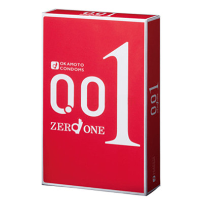 感受体温！日本进口 冈本001安全套 3只装