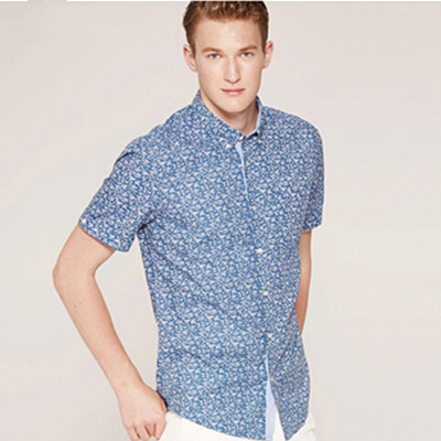 休闲时尚！ESPRIT 男式 短袖衬衫 055EE2F034