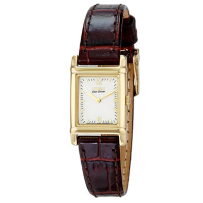 香槟表盘！西铁城Citizen EW8282-09P女款光动能手表