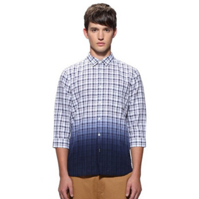 潮流商务！Trendiano格子衬衫 3132013050955