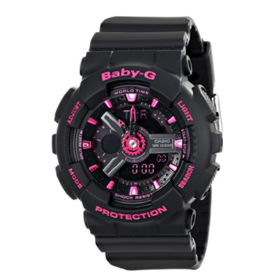 齿轮表圈！卡西欧CASIO Baby-G BA-111-1ACR女表