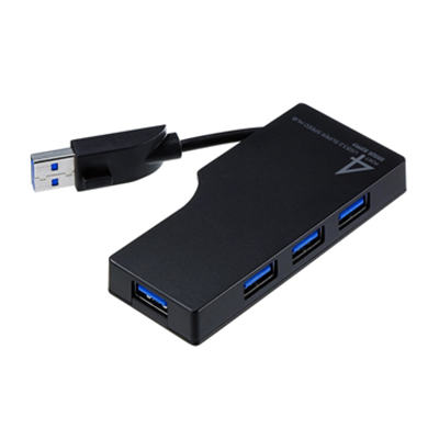 降价！SANWA USB-HAM405BK 4口高速USB3.0集线器