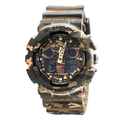 酷感十足！卡西欧CASIO G-SHOCK GA-100CM-5A男表