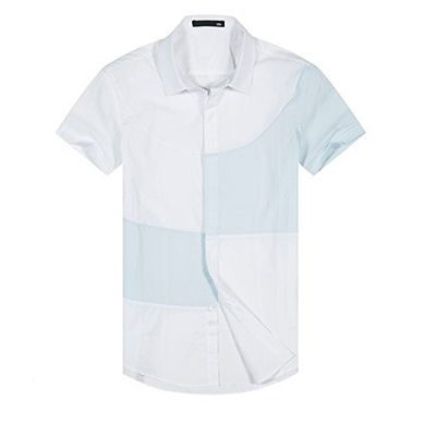 历史好价！GXG 男式纯棉拼接短袖POLO衫